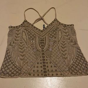 Sequin tank top